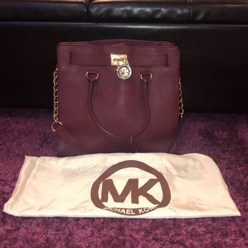 Authentic Burgundy Michael Kors purse